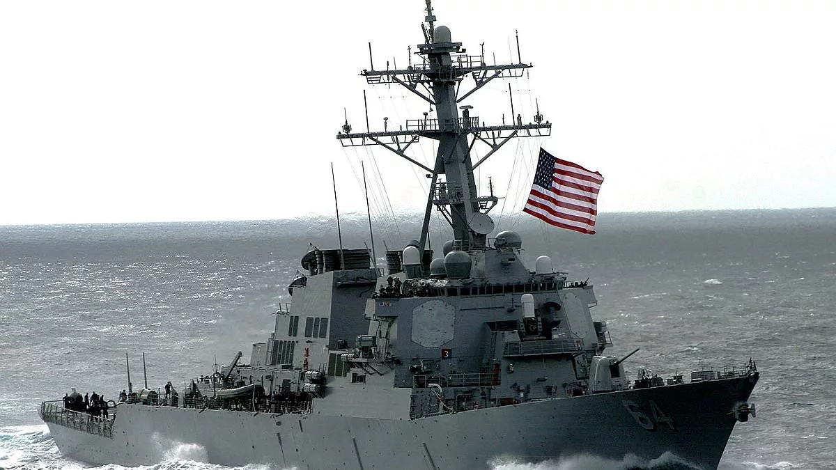 US warship shot 15 drones and four cruise missiles 'headed for Israel'