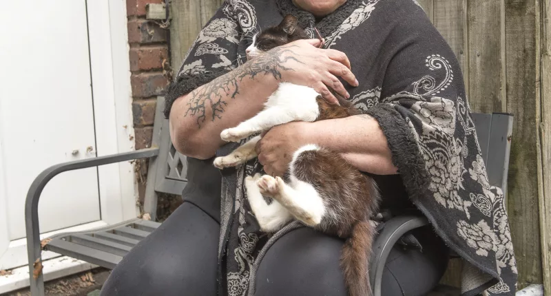Georgina, 55, has lived in Grahame Park Estate for more than 20 years