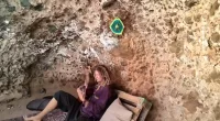 A couple found a cave in the middle of nowhere to turn into their temporary home
