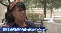 Residents of two apartment buildings in Southeast Houston, Texas claimed their properties were faced with mass evictions