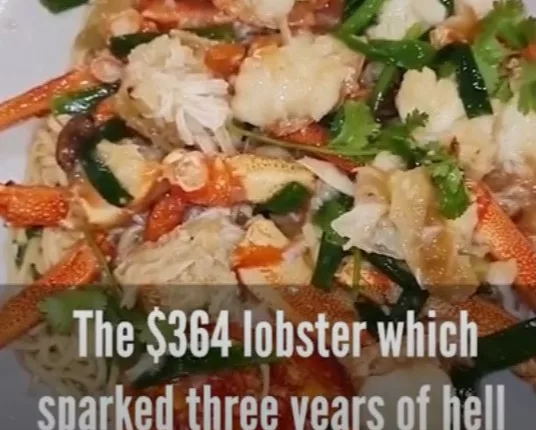 A mum and her two daughters left a restaurant without paying after the lobster 'smelled off'