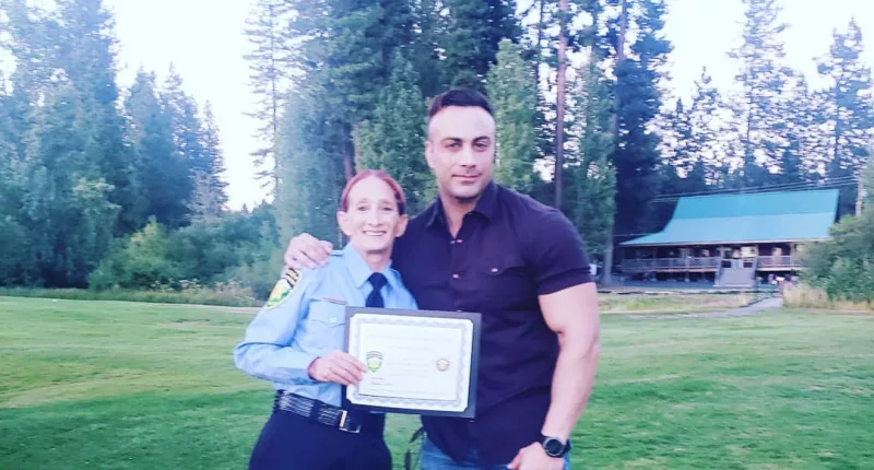 Marty York with his mom, Deanna Esmaeel, who was found murdered in her home