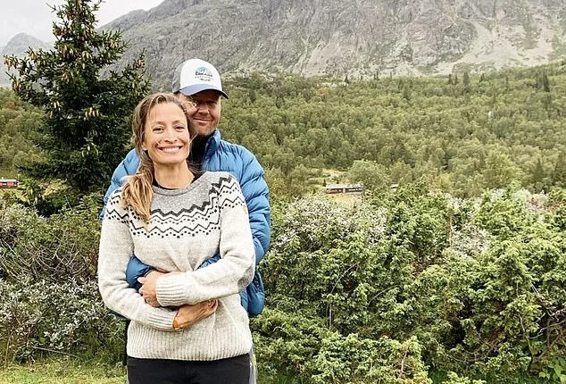 Happy: Rebecca Loos is now happily married to her husband Sven Christjar Skaiaa, who she claimed is