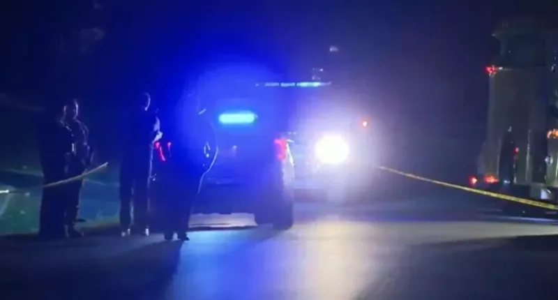 The haunting scene outside Judge Andrew Wilkinson's home where he was fatally shot