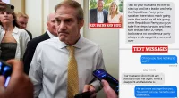 Wife of congressman receives texts warning her husband to back Jordan