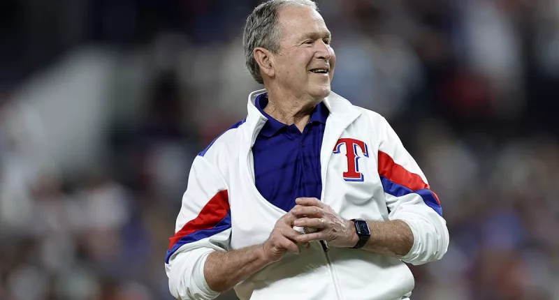 World Series: U.S. Pres. George W. Bush tosses first pitch in Game 1