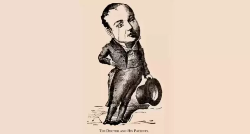 A number of patients are hidden within this image of a doctor