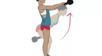 kettlebell swings, easy kettlebell exercises for women to melt belly fat