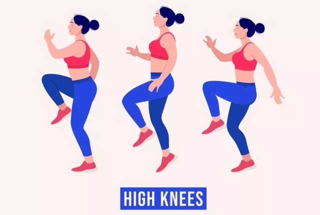 high knees