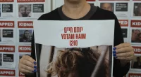 Iris Haim, whose son Yotam was kidnapped, urged Britain to 'fight this new evil' as Churchill did with Hitler