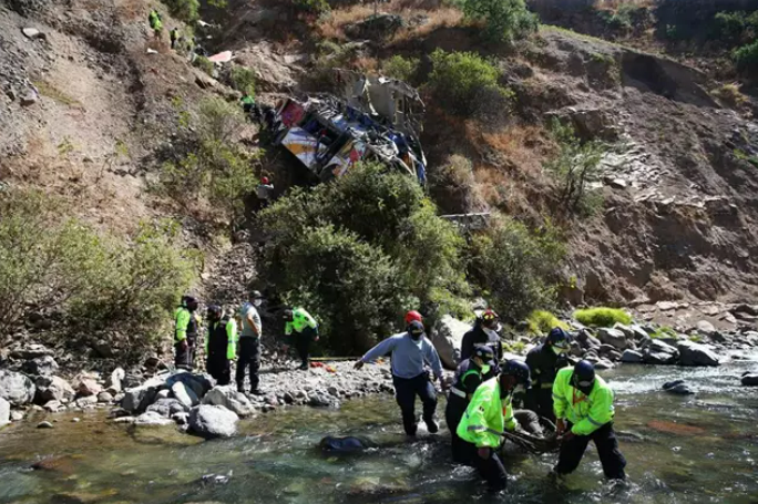 At least 23 people died after a bus crash in Peru