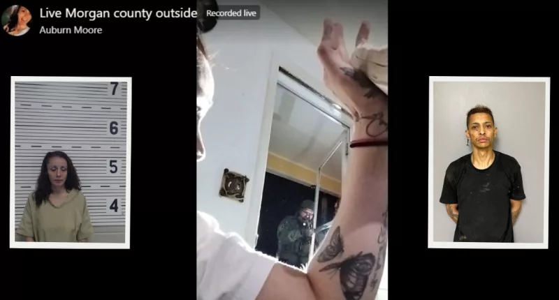 Auburn Moore livestreamed her arrest for a murder charge