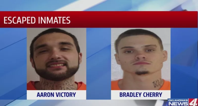 Authorities searching for two escaped inmates in Oklahoma