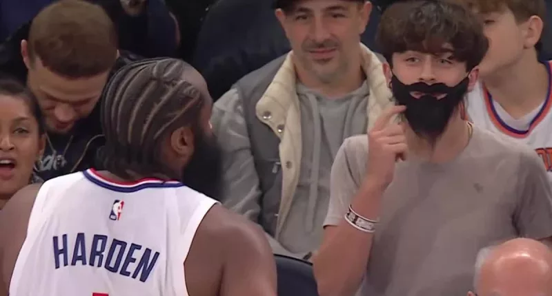 Beard brothers! James Harden fan pulls out hilarious costume for debut