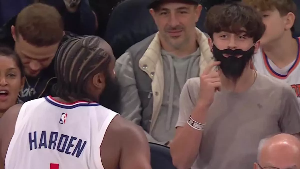 Beard brothers! James Harden fan pulls out hilarious costume for debut