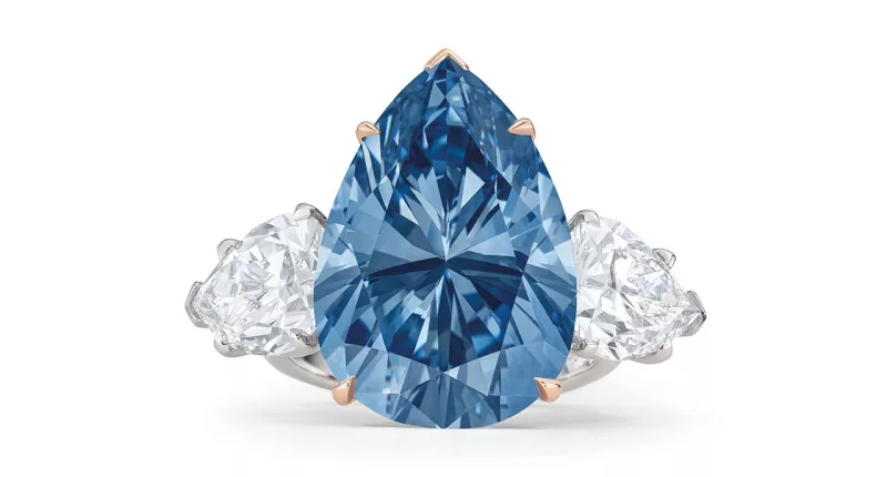 Bleu Royal diamond sold for $44 million at Christie's auction in Geneva, Switzerland