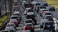 Bumper-to-bumper traffic in LA ahead of Thanksgiving