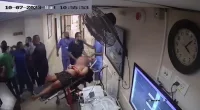 CCTV shows Hamas attack victims being hauled into al-Shifa hospital