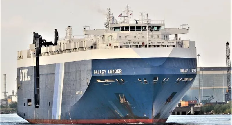Cargo ship is 'hijacked by Yemen's Houthi rebels' in the Red Sea'