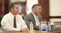 Chad Daybell (left) has begged the judge presiding over his case to omit the death penalty
