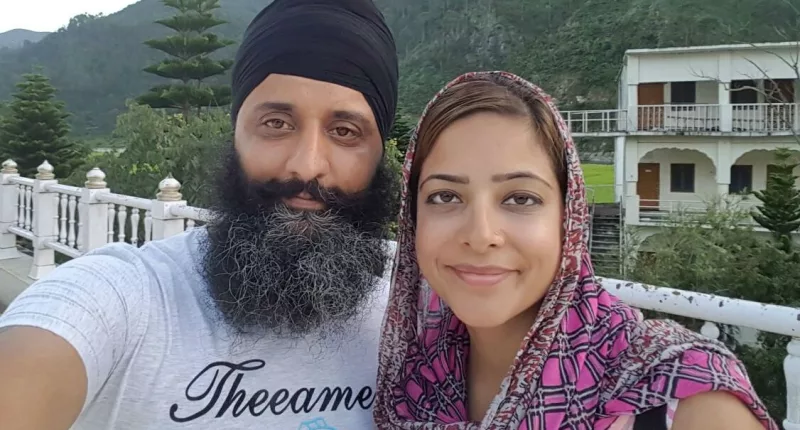 Ramandeep Kaur Mann murdered her husband Sukhjit Singh, pictured left, after she poisoned his Biryani curry