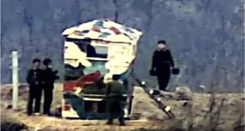 Chilling pictures have shown Kim Jong Un's troops massing at the Korean border after scrapping the peace deal with South Korea