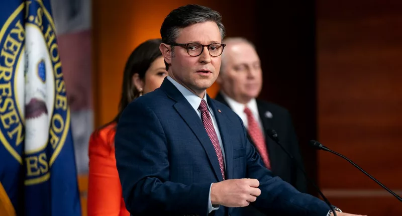 Democrats rage at Speaker Johnson over pairing Israel aid with IRS cuts