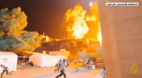 Footage appears to show the moment people run for their lives after reports of explosions near the Indonesian Hospital, in northern Gaza