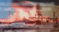 Footage appears to show the Askold being destroyed in a missile strike