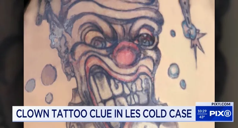 New York City officials are hoping that the public may be able to identify the remains of a man who died 23 years ago by the killer clown tattoo on his upper right arm