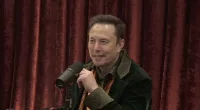 Musk donned an orange scarf and emerald green jacket
