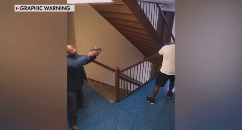 Father and stepson shot dead execution-style following dispute over noise: video