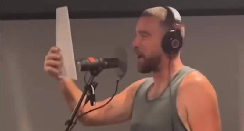 Footage emerges of Kelce singing 'Fairytale of Philadelphia' in studio