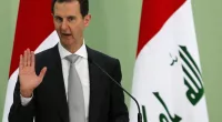Syria’s President Bashar al-Assad speaking during a press conference