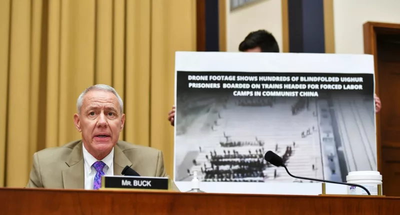 FILE - Rep. Ken Buck, R-Colo., speaks during a House Judiciary subcommittee hearing on antitrust on Capitol Hill on July 29, 2020, in Washington. (Mandel Ngan/Pool via AP, File)