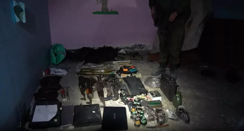 The IDF claimed they found hand grenades, laptops, explosives and RPG missiles at a hospital basement in Gaza