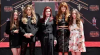 Priscilla Presley with daughter Lisa Marie Presley and her grandchildren Riley Keough and Harper and Finley Lockwood.