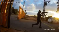 Moment Hamas killer chases down fleeing Nova festival Israelis