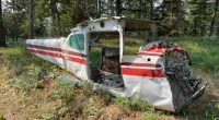 The plane wreckage was first discovered by a hunter who reported the incident to cops