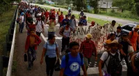 Hundreds leave Tapachula, Mexico to join thousands in massive migrant caravan heading for US