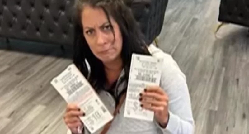 Danielle Alexandrov accidentally received a delivery of lottery tickets