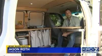 Jason Roth has been living in his van amid claims that his tenant owes him nearly $50,000 in nine months of unpaid rent