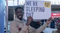 The Covenant House Sleep Out was held in Times Square on November 16