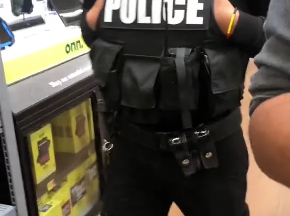 Police officers were called after a Walmart shopper claimed they were accused of theft by employees
