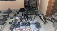 IDF reveals firearms, missiles, drones and ammo in Hamas weapons cache