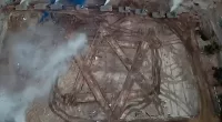 IDF tanks mark Star of David onto Hamas training ground in Gaza City