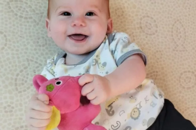 The youngest hostage is Kfir Bibas, just nine months