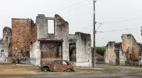 The abandoned town of Oradour-sur-Glane in Haute-Vienne, west central France