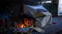 Los Angeles freeway fire, which endangered 16 people, leads to renewed calls to address homeless crisis