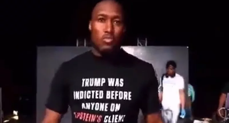 MMA fighter wears shirt in support of Donald Trump in bizarre walkout